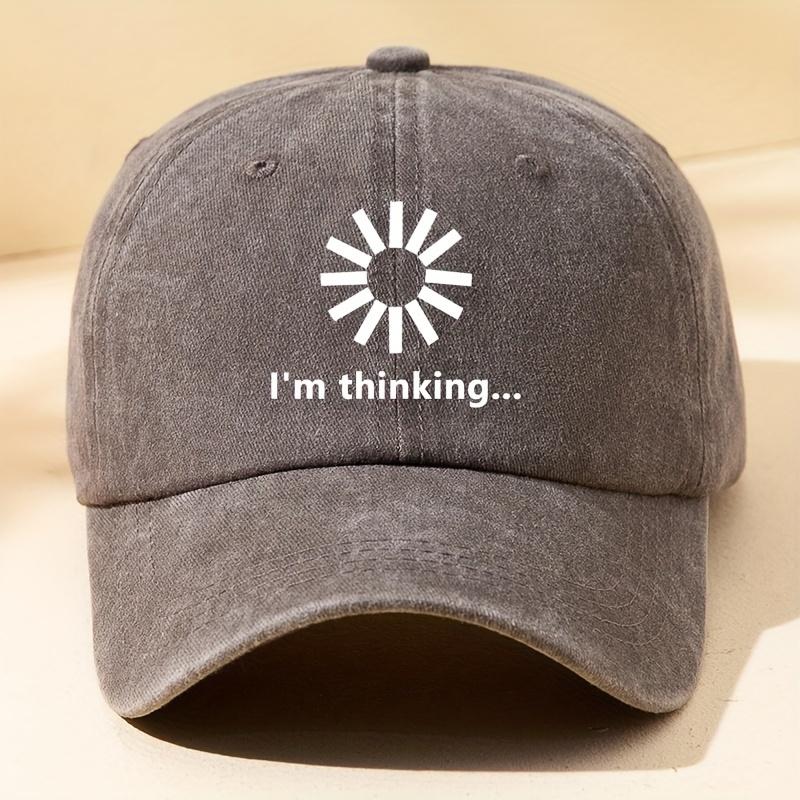 I m Thinking Printed Washed Old Baseball Cap Women s Solid Color Peaked Cap Outdoor Leisure Adjustable Sun Hat коричневий
I m Thinking Printed Washed Old Baseball Cap Women s Solid Color Peaked Cap Outdoor Leisure Adjustable Sun Hat коричневий