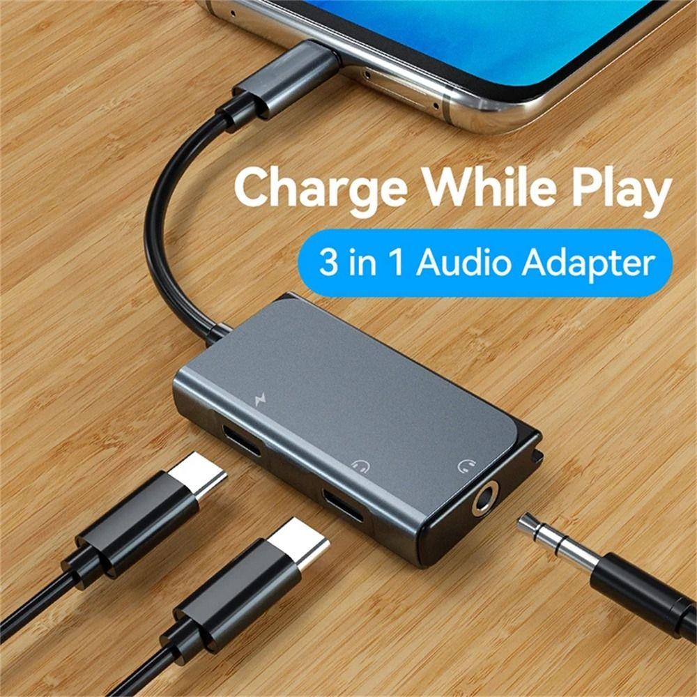 Audio Converter 3.5mm Adapter PD 60W Charging Cable Type-C Audio Converter Type-C+3.5mm Adapter
Audio Converter 3.5mm Adapter PD 60W Charging Cable Type-C Audio Converter Type-C+3.5mm Adapter