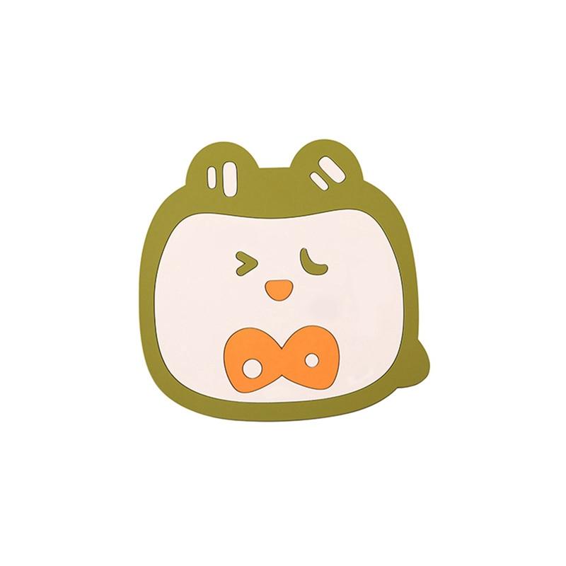 Милый мультяшный противоожоговый коврик, водонепроницаемый нескользящий коврик для стола, не имеющий запаха, утолщенный, легко чистящийся коврик для чая S