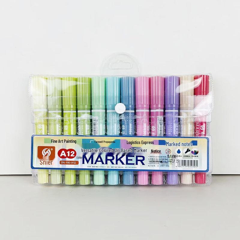 Snell Double-Ended Oil-Based Marker Pens - 24/30 Colors for Children and POP Art
Snell Double-Ended Oil-Based Marker Pens - 24/30 Colors for Children and POP Art