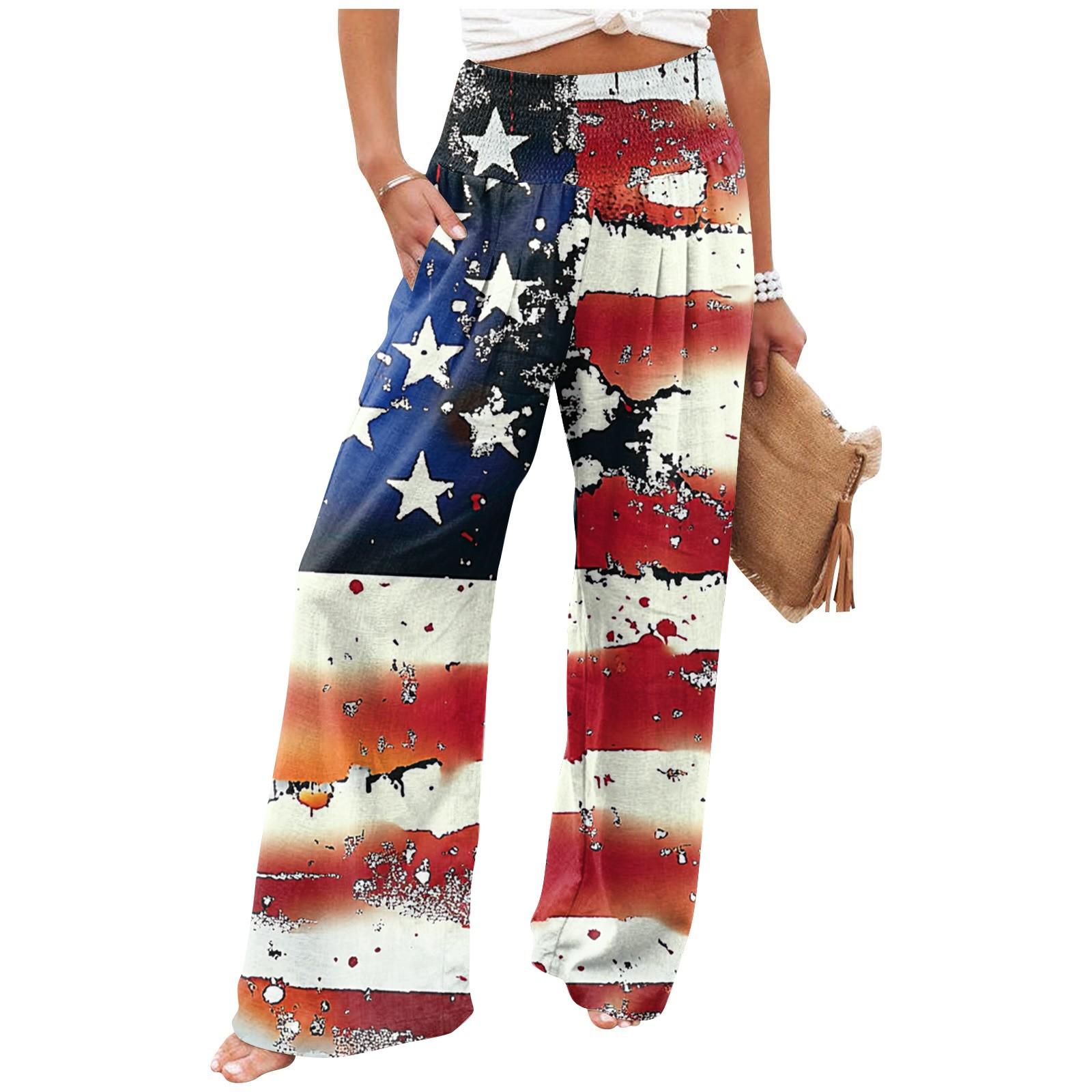 Women s Summer Elastic Waist Independence Day Printed Cotton And Linen Loose Trousers XXL Темно-синій
Women s Summer Elastic Waist Independence Day Printed Cotton And Linen Loose Trousers XXL Темно-синій