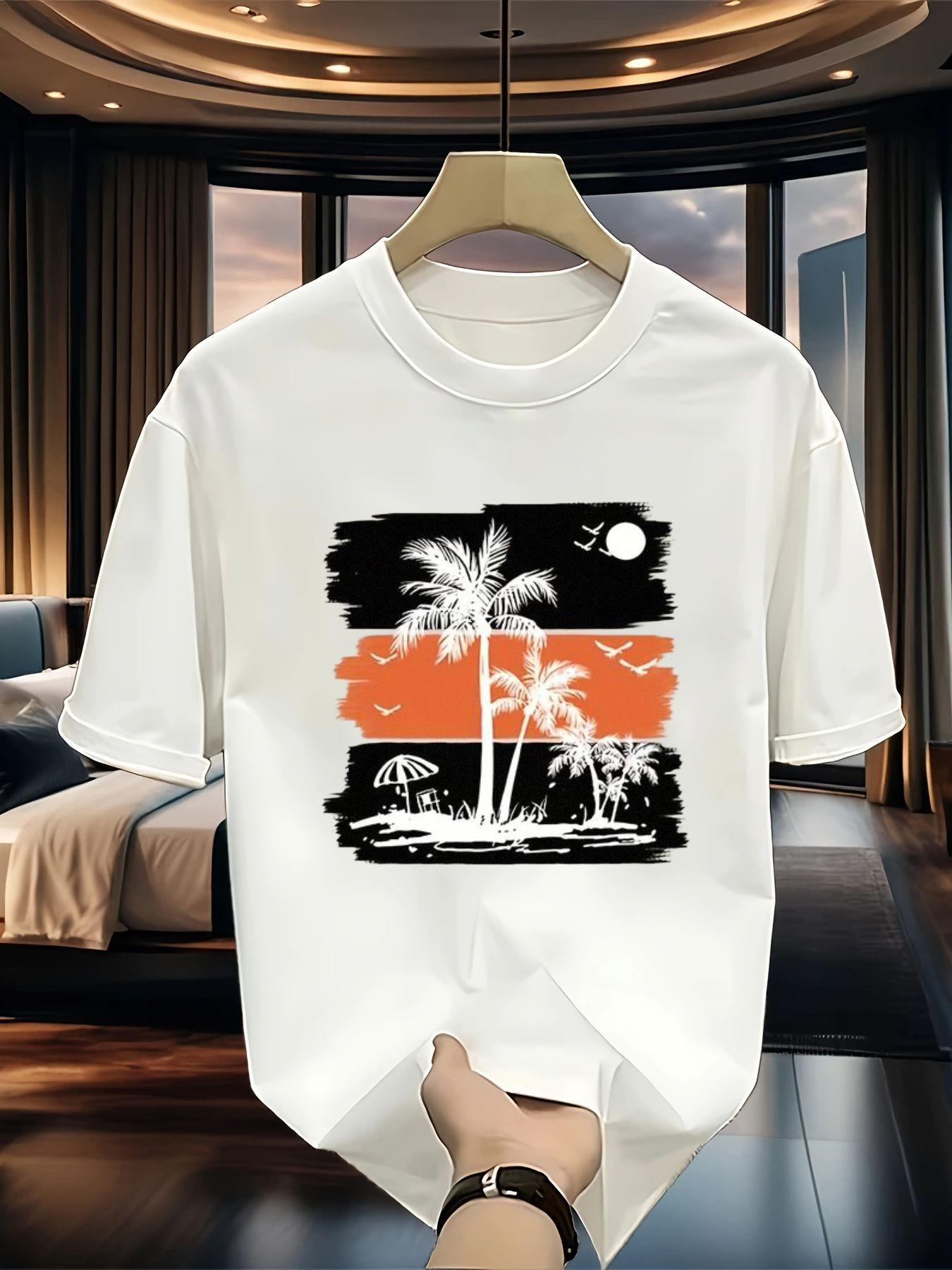 Tropical Paradise Graphic T-Shirt - Soft And Cozy Short Sleeve Tee Featuring a Palm Tree And Sunset Print - Great for Summer Getaways, Beach Outings, 5XL різнокольоровий
Tropical Paradise Graphic T-Shirt - Soft And Cozy Short Sleeve Tee Featuring a Palm Tree And Sunset Print - Great for Summer Getaways, Beach Outings, 5XL різнокольоровий