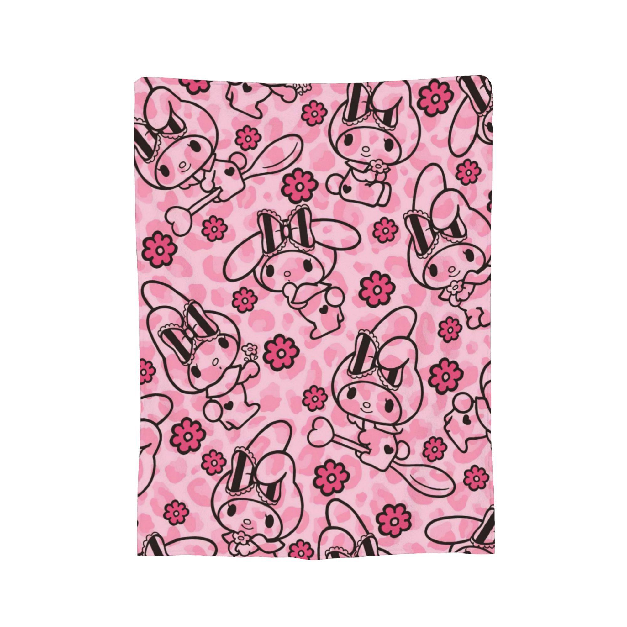 Pink My Melody Pattern Fleece Throw Blanket Cute Cartoon Blanket for Bed Office Ultra-Soft Bedding Throws, 75x90cm
Pink My Melody Pattern Fleece Throw Blanket Cute Cartoon Blanket for Bed Office Ultra-Soft Bedding Throws, 75x90cm