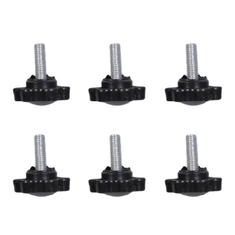 6Pcs 5mm Plastic Hexagonal Head Screws Knurled Hand Tighten Adjusting Bolt Industrial Screws Ergonomic Knob Easy to Use
6Pcs 5mm Plastic Hexagonal Head Screws Knurled Hand Tighten Adjusting Bolt Industrial Screws Ergonomic Knob Easy to Use