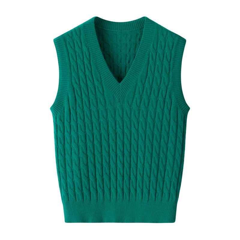 Женский жилет без рукавов из 100% чистого кашемира, крупная вязка косами, осень 2025 XL зелёный
Женский жилет без рукавов из 100% чистого кашемира, крупная вязка косами, осень 2025 XL зелёный