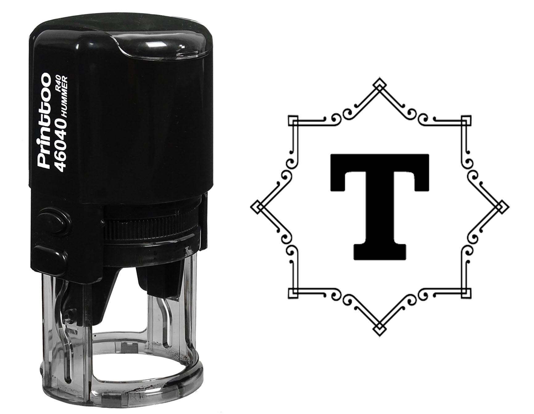 Printtoo Self Inking Rubber Stamp Octagon Celtic Swirl Frame Alphabet T Monogram Initial R-40 Office 30 mm Diameter (Approx) синий
Printtoo Self Inking Rubber Stamp Octagon Celtic Swirl Frame Alphabet T Monogram Initial R-40 Office 30 mm Diameter (Approx) синий