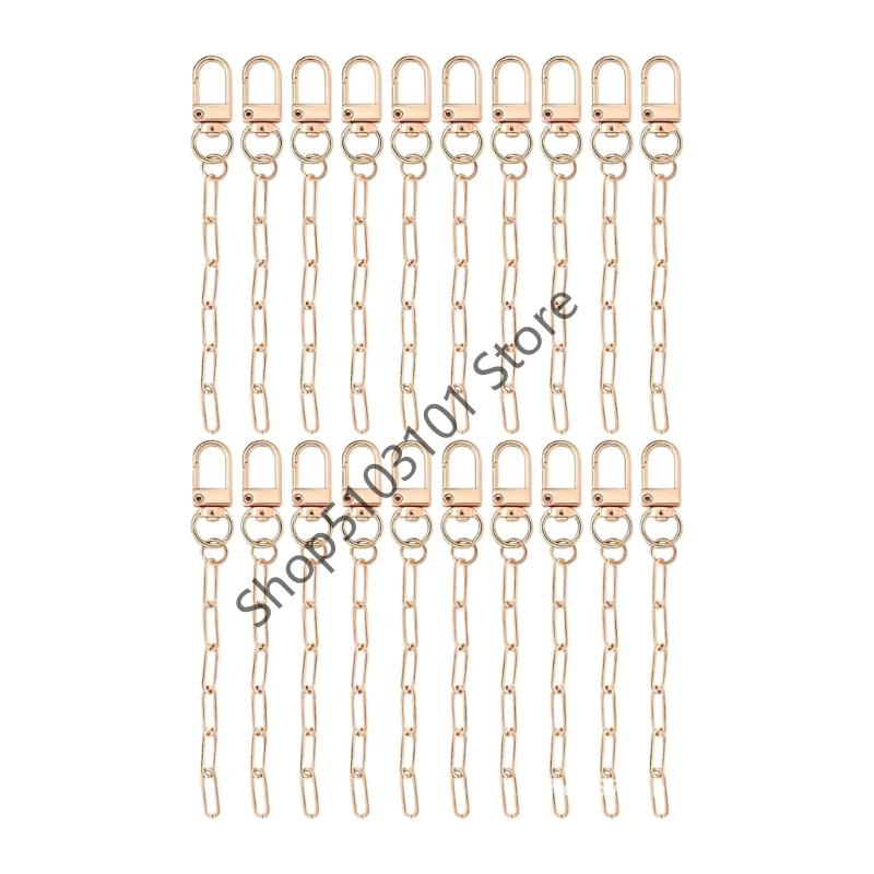 20pcs long chain Keychain Making DIY Jewelry Making Supplies рожевий колір золота
20pcs long chain Keychain Making DIY Jewelry Making Supplies рожевий колір золота