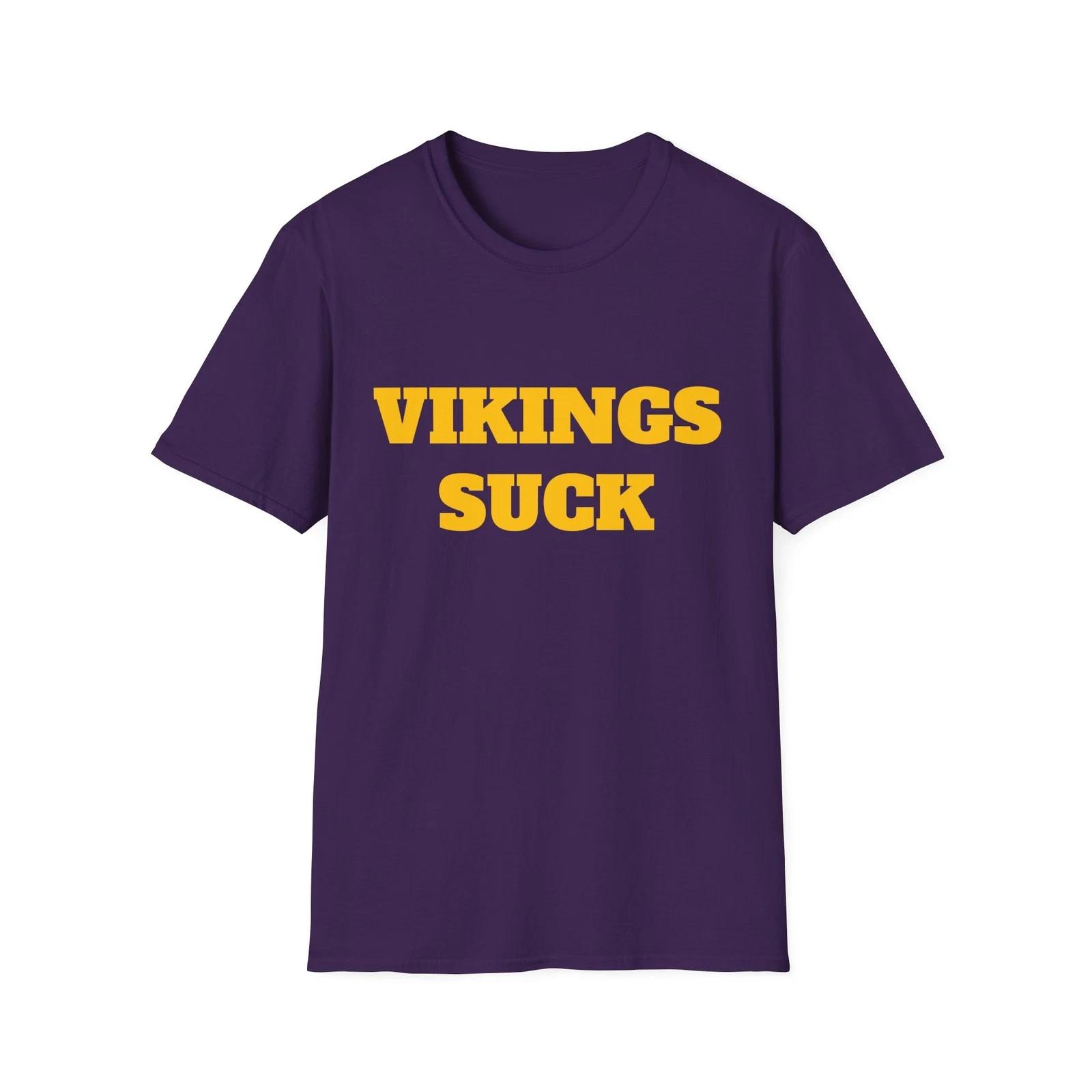 Vikings Suck Football Softstyle T-Shirt - Great Gift, Apparel For NFL Fans 4XL
Vikings Suck Football Softstyle T-Shirt - Great Gift, Apparel For NFL Fans 4XL