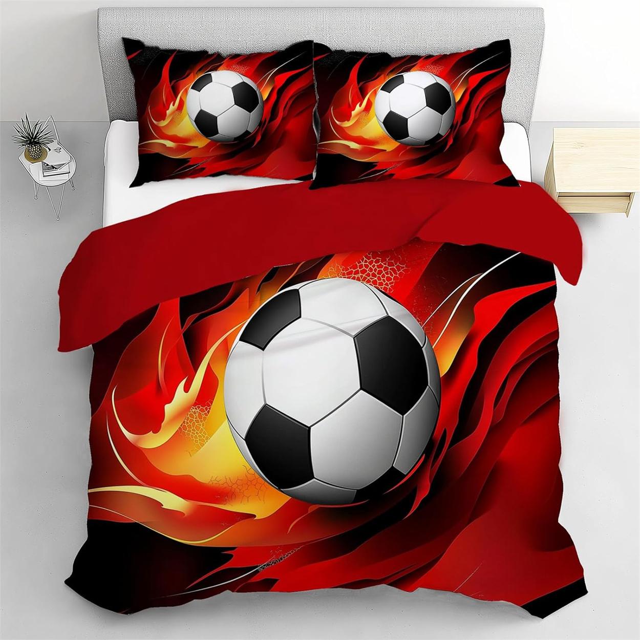 Комплекты пододеяльников для односпальной кровати, Постельный комплект Футбол Мягкий Микрофибра Полиэстер Спортивный Набор пододеяльника с 1 наволочкой 75*50см 90x200cm-2pcs
Комплекты пододеяльников для односпальной кровати, Постельный комплект Футбол Мягкий Микрофибра Полиэстер Спортивный Набор пододеяльника с 1 наволочкой 75*50см 90x200cm-2pcs