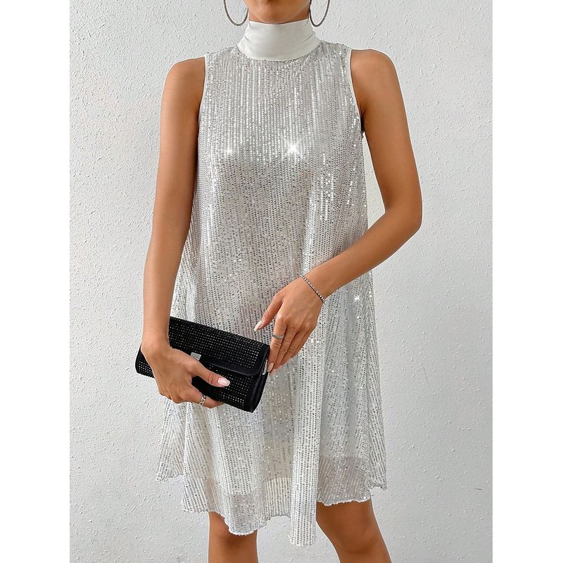 Women s Dress European and American Women s Cross-Border New Fashion Sexy Sequin Shiny Sleeveless Pullover Dress White 3XL
Women s Dress European and American Women s Cross-Border New Fashion Sexy Sequin Shiny Sleeveless Pullover Dress White 3XL