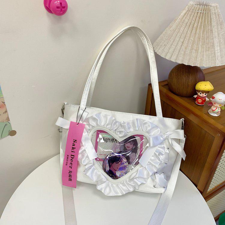 Женская милая и крутая острая аниме-сумка ита с кружевом и сердечками - маленькая сумка кроссбоди/на плечо/подмышку Bag + Insert Board белый
Женская милая и крутая острая аниме-сумка ита с кружевом и сердечками - маленькая сумка кроссбоди/на плечо/подмышку Bag + Insert Board белый