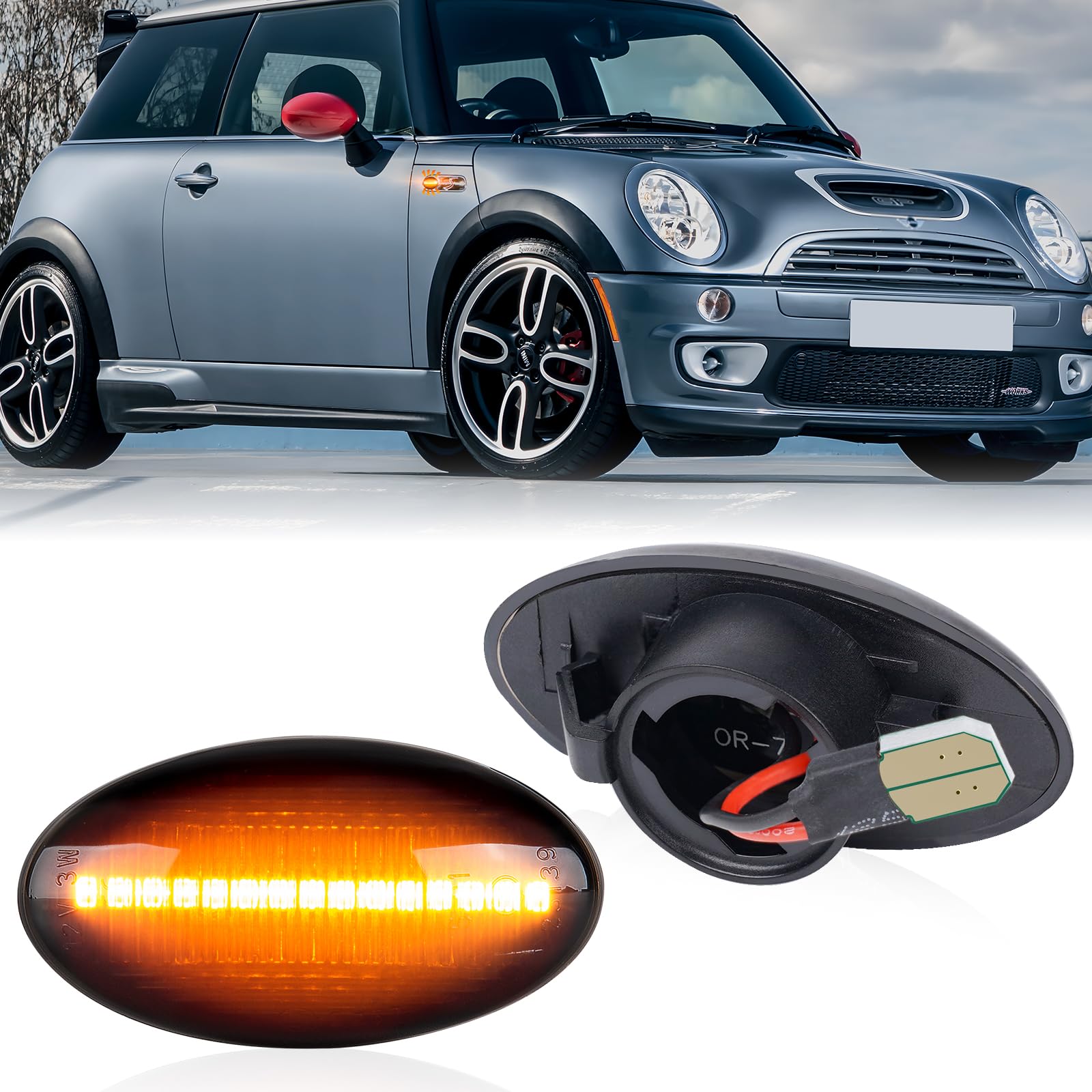 POPMOTORZ Светодиодный боковой указатель поворота R50 R53 R52 Мигающий указатель поворота Боковой указатель поворота для Мини Мини Уан Купер Купер С Кабриолет Легковой автомобиль Техосмотр
POPMOTORZ Светодиодный боковой указатель поворота R50 R53 R52 Мигающий указатель поворота Боковой указатель поворота для Мини Мини Уан Купер Купер С Кабриолет Легковой автомобиль Техосмотр