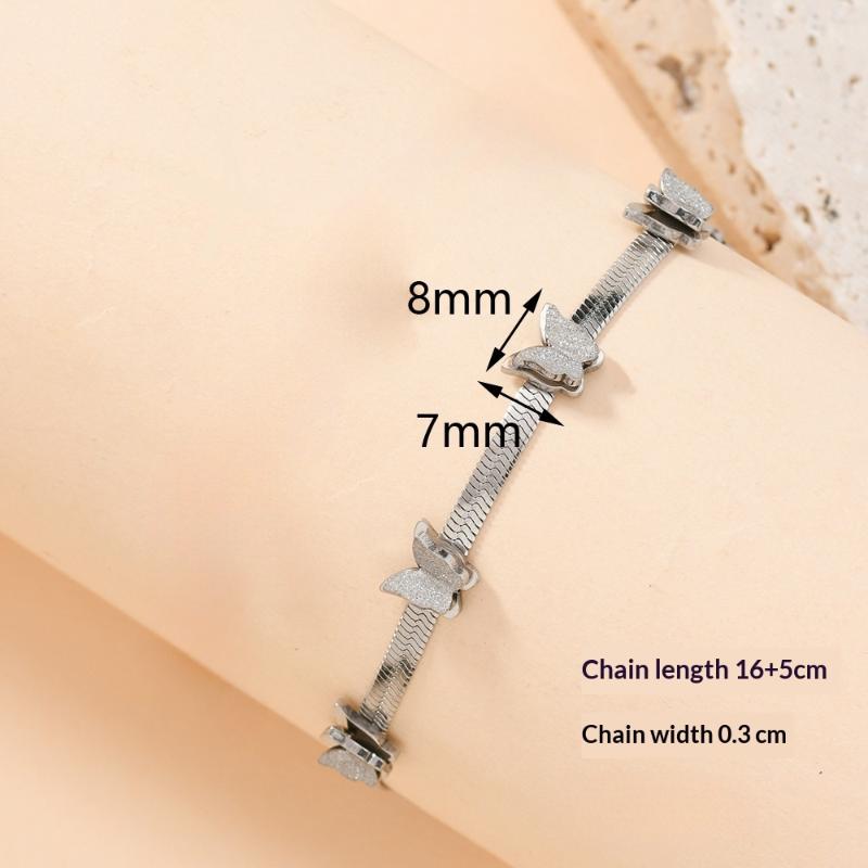 Fashion Stainless Steel 5-pieces Butterfly Animal Charm Bracelet For Women Snake Chain Bracelet Jewelry Gift
Fashion Stainless Steel 5-pieces Butterfly Animal Charm Bracelet For Women Snake Chain Bracelet Jewelry Gift