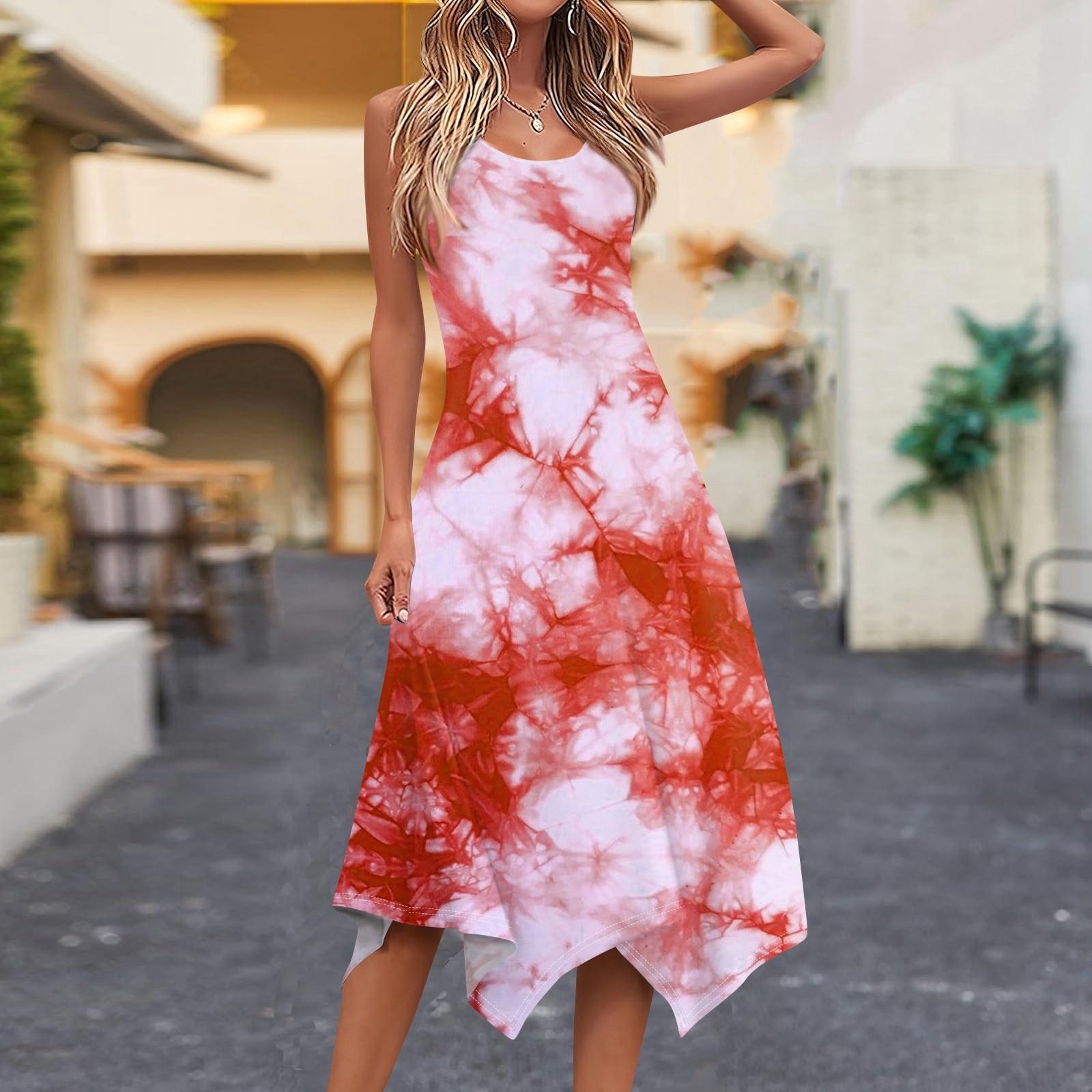 Женское повседневное модное платье миди без рукавов с круглым вырезом и нерегулярным подолом XXL красный
Женское повседневное модное платье миди без рукавов с круглым вырезом и нерегулярным подолом XXL красный