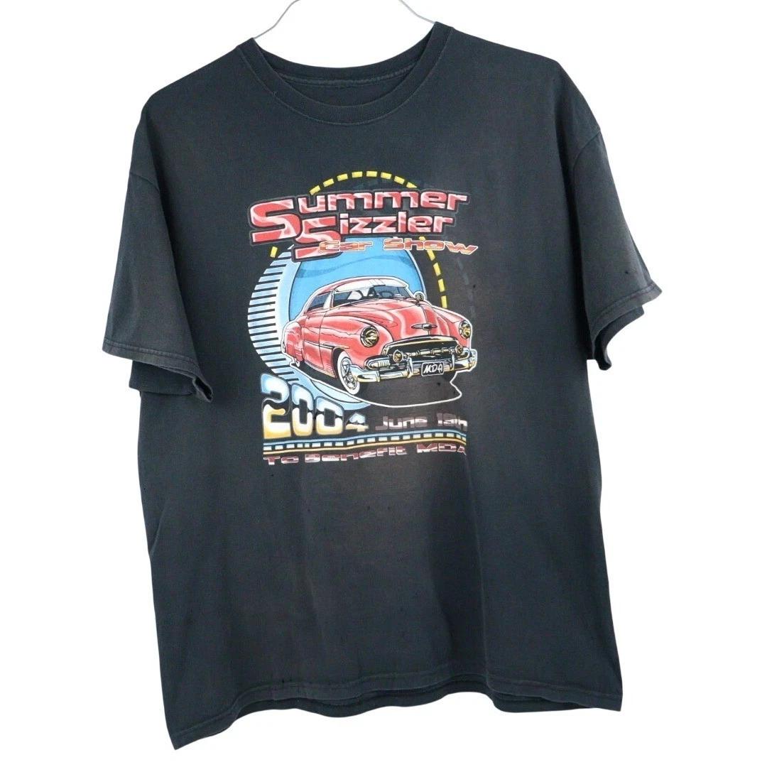 VTG Summer Sizzler Car Show 2004 Graphic T-Shirt Men s Large 4XL
VTG Summer Sizzler Car Show 2004 Graphic T-Shirt Men s Large 4XL