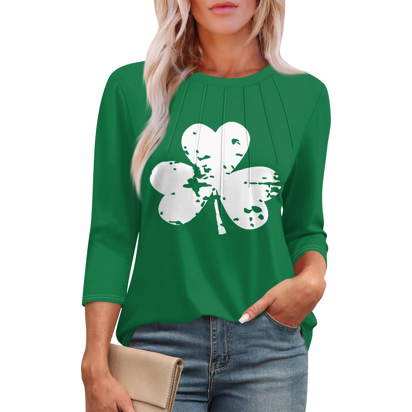 Жіночі топи з рукавом 3/4, повсякденна туніка, базова плісована сорочка, вільний ст. Топ з принтом Патріка XL білий
Жіночі топи з рукавом 3/4, повсякденна туніка, базова плісована сорочка, вільний ст. Топ з принтом Патріка XL білий