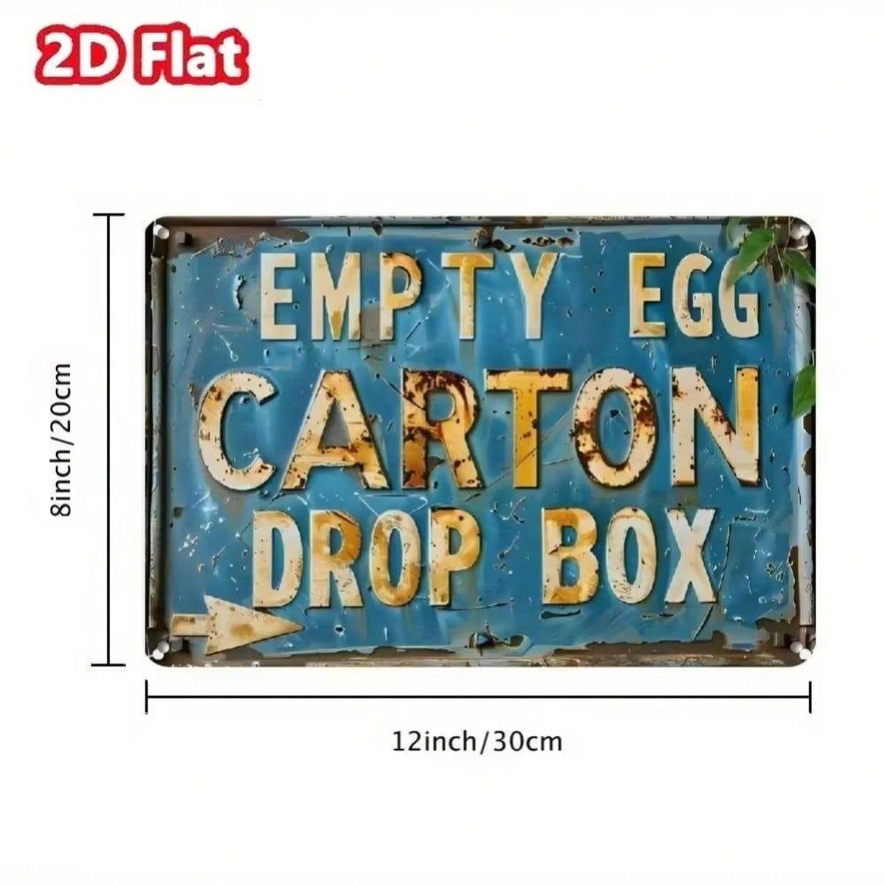 Metal Wall Art Tin Sign, Retro Egg Box Decor, Garden Gift for Friend
Metal Wall Art Tin Sign, Retro Egg Box Decor, Garden Gift for Friend