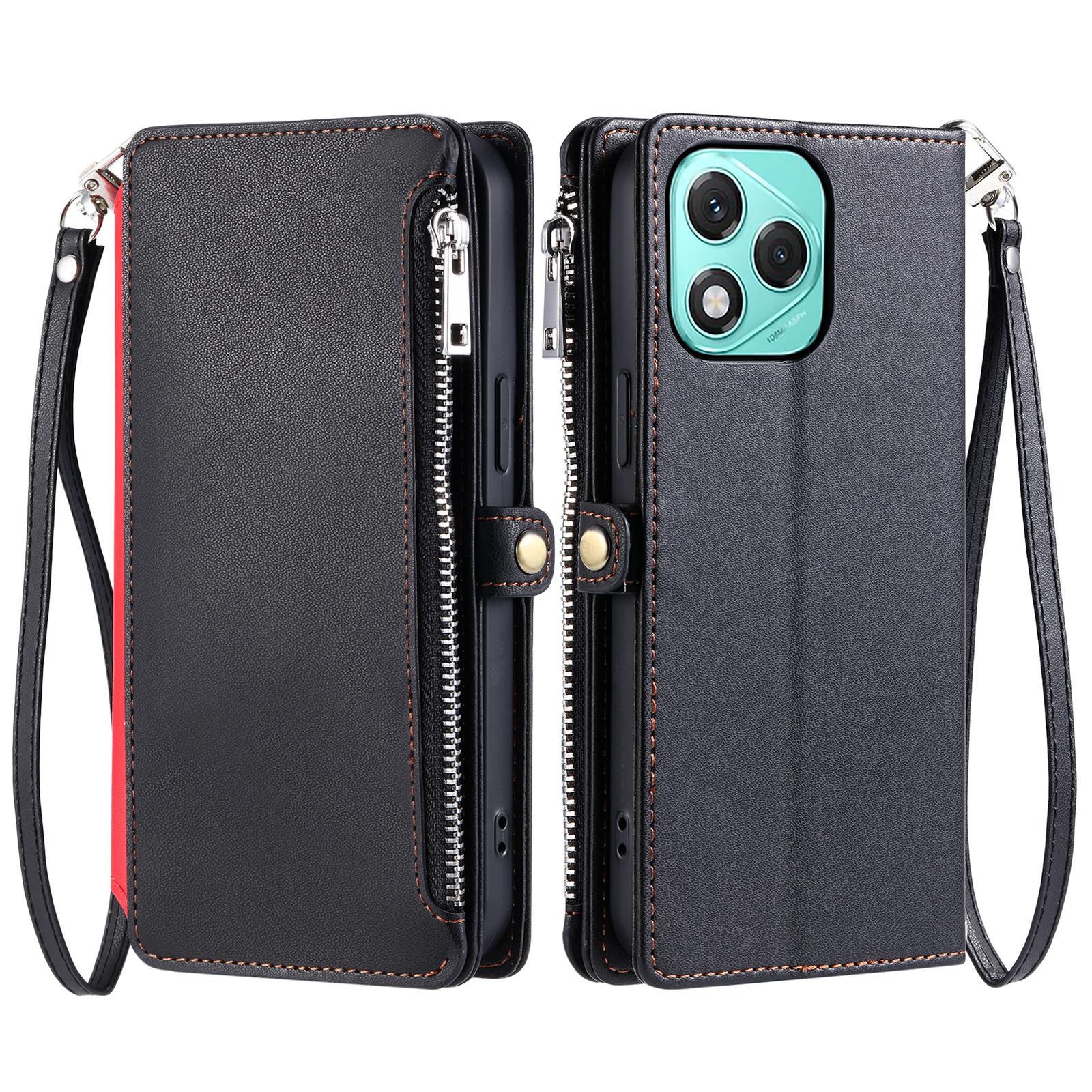 For Honor 400 Lite Case TPU+PU Leather Wallet Phone Cover with Wrist Strap Black
For Honor 400 Lite Case TPU+PU Leather Wallet Phone Cover with Wrist Strap Black