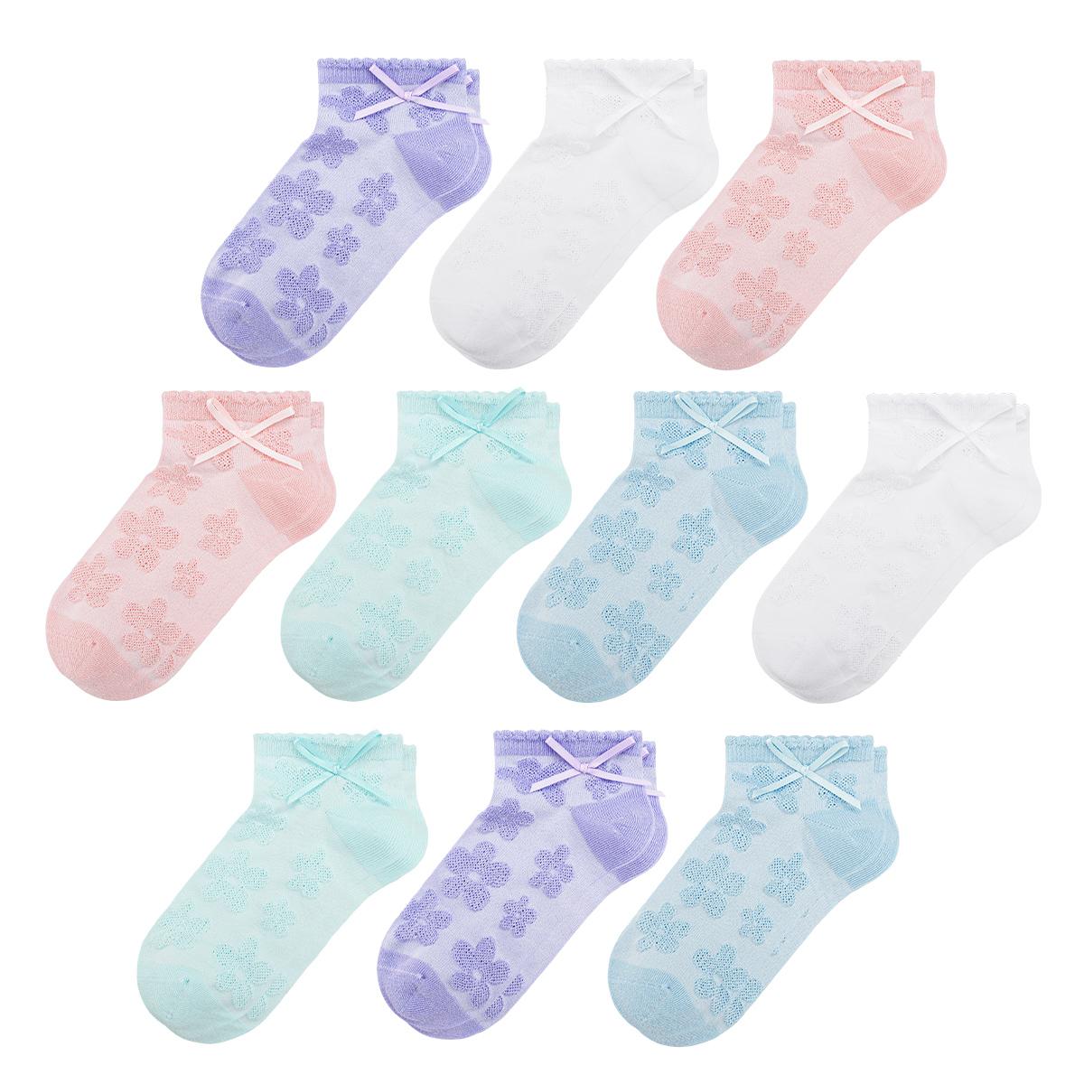Girls Summer Flower-Pattern Hollow Mesh Breathable Bowknot Boat Socks - Combed Cotton Thin Colorful Children s Socks 12Y and above
Girls Summer Flower-Pattern Hollow Mesh Breathable Bowknot Boat Socks - Combed Cotton Thin Colorful Children s Socks 12Y and above