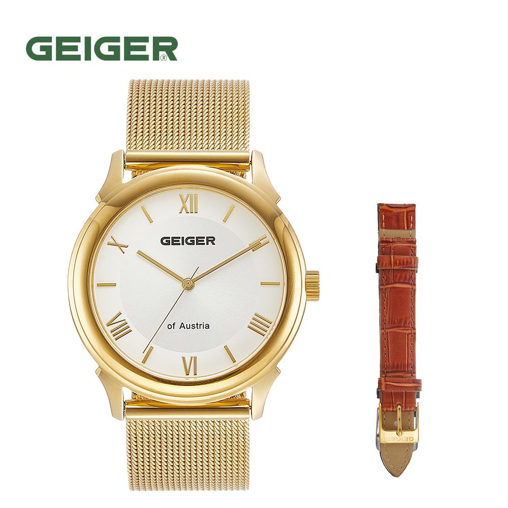 Мужские часы Geiger GE1224GDM с золотым сетчатым ремешком, 38 мм, кожаный ремешок, дополнительный подарок
Мужские часы Geiger GE1224GDM с золотым сетчатым ремешком, 38 мм, кожаный ремешок, дополнительный подарок