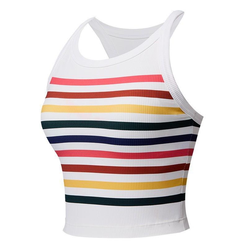 Sports Vest Women s Integrated Fixed Chest Pad Quick-drying Exterior Wear Fitness Rainbow Top Outdoor Yoga Dress L
Sports Vest Women s Integrated Fixed Chest Pad Quick-drying Exterior Wear Fitness Rainbow Top Outdoor Yoga Dress L