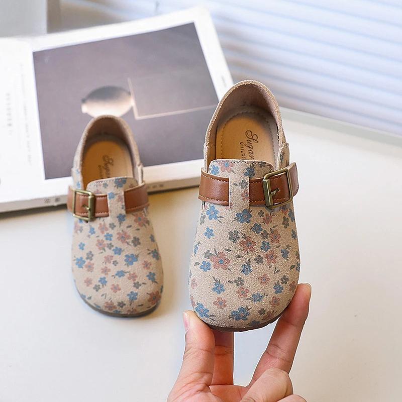 Girls Flat Shoes Fashion Floral Pattern Kids Leather Shoe Spring Autumn New Versatile Children Fashion Causal Shoes Soft Bottom 23 хаки
Girls Flat Shoes Fashion Floral Pattern Kids Leather Shoe Spring Autumn New Versatile Children Fashion Causal Shoes Soft Bottom 23 хаки