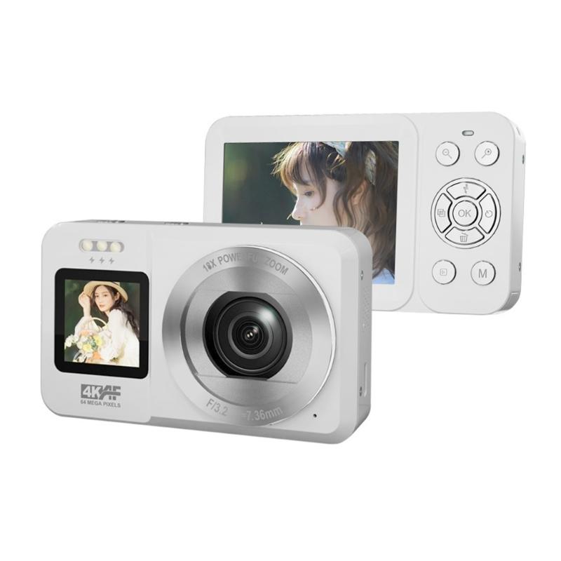 4K UHD 64MP Digital Camera Double Screen 18X Zoom Portable Camera for Students Travel Vloggings
4K UHD 64MP Digital Camera Double Screen 18X Zoom Portable Camera for Students Travel Vloggings