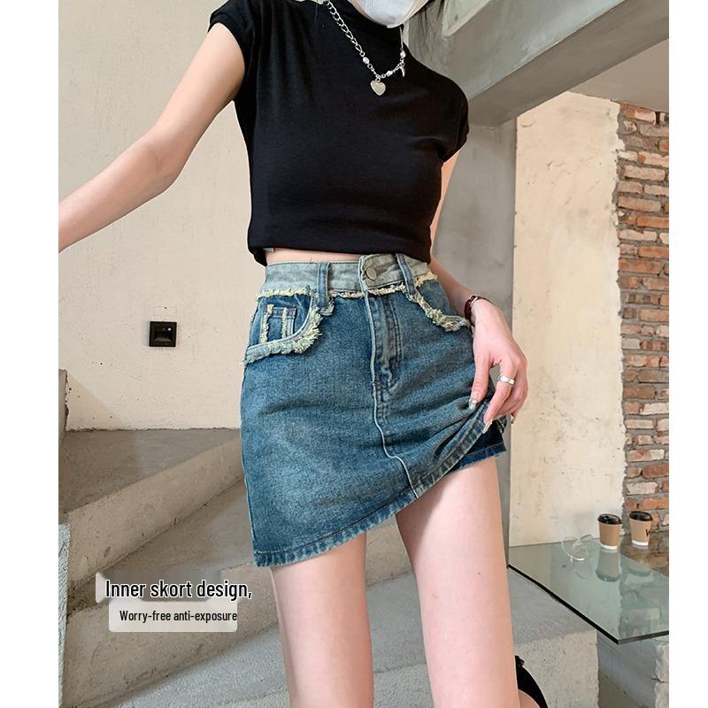 2025 Women s High Waist A-Line Denim Skirt: Retro Slimming Summer Midi with Raw Hem XS: Height 155-165CM (34-39kg)
2025 Women s High Waist A-Line Denim Skirt: Retro Slimming Summer Midi with Raw Hem XS: Height 155-165CM (34-39kg)