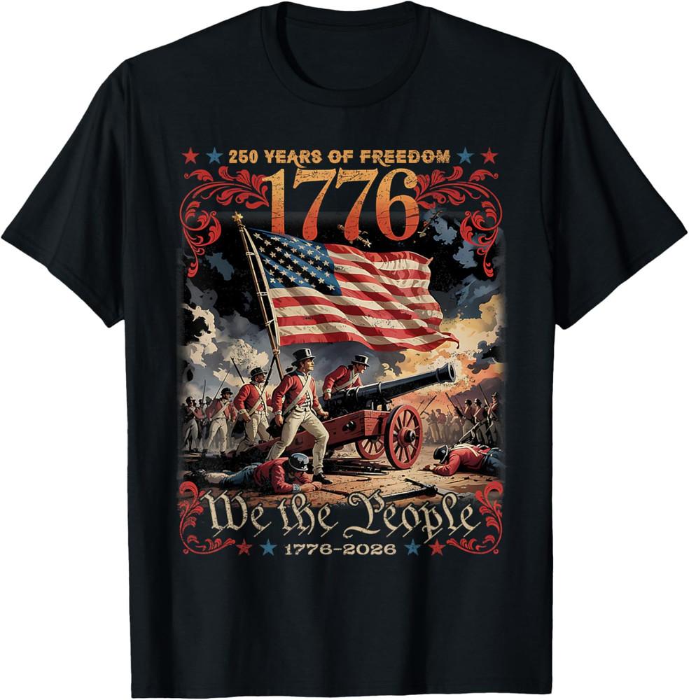 250 Years of Freedom Retro USA Flag Since 1776 2026 Independence Day T-Shirt 2XL
250 Years of Freedom Retro USA Flag Since 1776 2026 Independence Day T-Shirt 2XL
