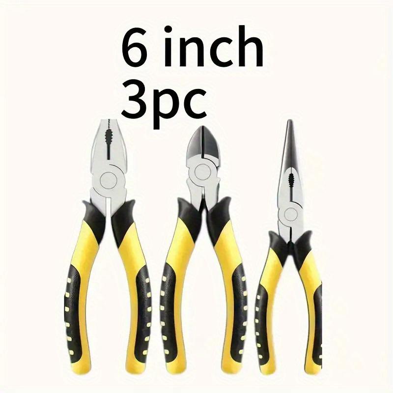 3Pcs Pliers Set with Needle-Nose Pliers, Non-slip Rust-resistant, Wire Cutting/Stripping , Indoor and Outdoor Repair Tool світло-синій колір
3Pcs Pliers Set with Needle-Nose Pliers, Non-slip Rust-resistant, Wire Cutting/Stripping , Indoor and Outdoor Repair Tool світло-синій колір