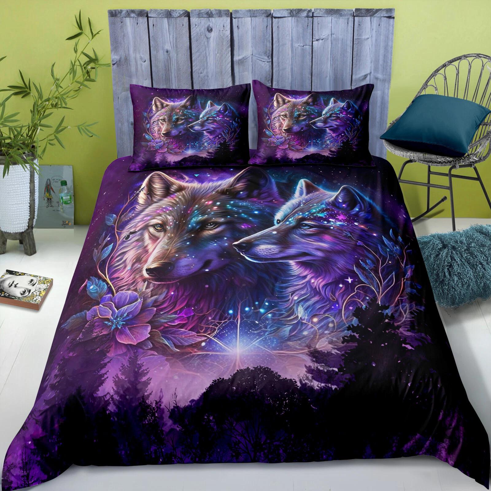 Starry Wolf Bedding Set Animal Duvet Cover Queen King Double Duvet Cover Pillowcase 2/3 Gift Soft Bedroom Decoration Baby 100x135cm
Starry Wolf Bedding Set Animal Duvet Cover Queen King Double Duvet Cover Pillowcase 2/3 Gift Soft Bedroom Decoration Baby 100x135cm