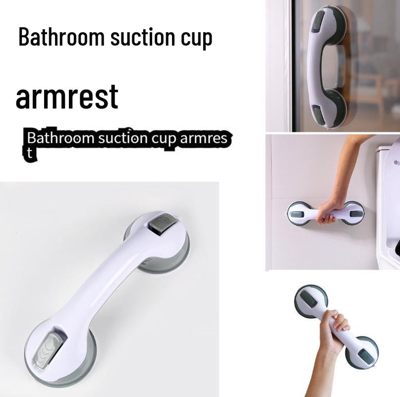 Bathroom Anti-slip Suction Cup Handrail - No Drill, No Trace Handle for Elderly Black 1-piece Set
Bathroom Anti-slip Suction Cup Handrail - No Drill, No Trace Handle for Elderly Black 1-piece Set