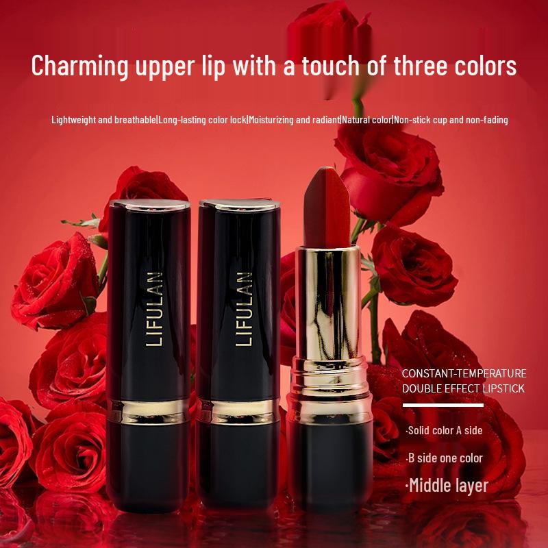 Lefuran Non-Stick Three-Color Matte Lipstick: Moisturizing, Long-Lasting, Ox Blood & Orange-Red Shades. Non-Stick Three-Color Lipstick
Lefuran Non-Stick Three-Color Matte Lipstick: Moisturizing, Long-Lasting, Ox Blood & Orange-Red Shades. Non-Stick Three-Color Lipstick