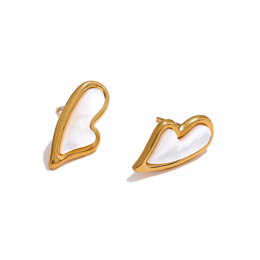Yhpup New Natural Shell Red Agate Heart Stud Earrings Stainless Steel Cute Charm Jewelry for Women 18K PVD Plated Bijoux Gift
Yhpup New Natural Shell Red Agate Heart Stud Earrings Stainless Steel Cute Charm Jewelry for Women 18K PVD Plated Bijoux Gift