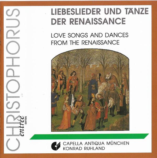 CD CAPELLA ANTIQUA MNCHEN, KONRAD RUH - Love Songs And Dances From The Rena CHE00202 Christophorus 1992 Germany Classical Used
CD CAPELLA ANTIQUA MNCHEN, KONRAD RUH - Love Songs And Dances From The Rena CHE00202 Christophorus 1992 Germany Classical Used
