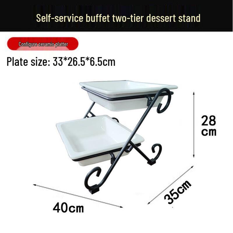 ZISIZ Double-Layer Buffet Display Rack
ZISIZ Double-Layer Buffet Display Rack