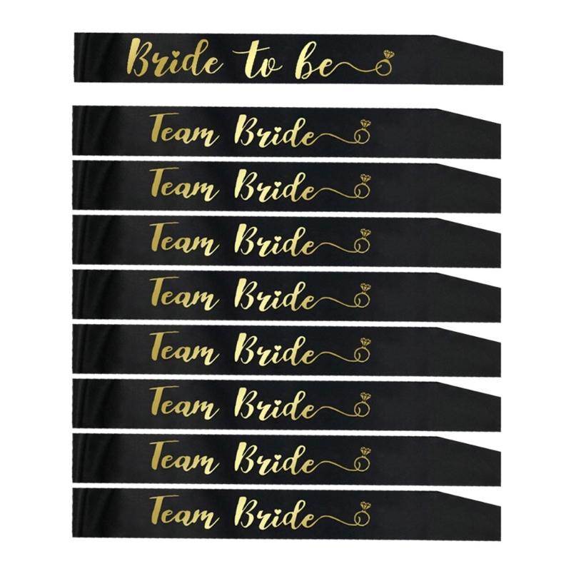 9pcs Satined Sashes Bridesmaid Team Accessories Shoulder Strap for Bachelorettes Party Celebration and Bridal Shower
9pcs Satined Sashes Bridesmaid Team Accessories Shoulder Strap for Bachelorettes Party Celebration and Bridal Shower