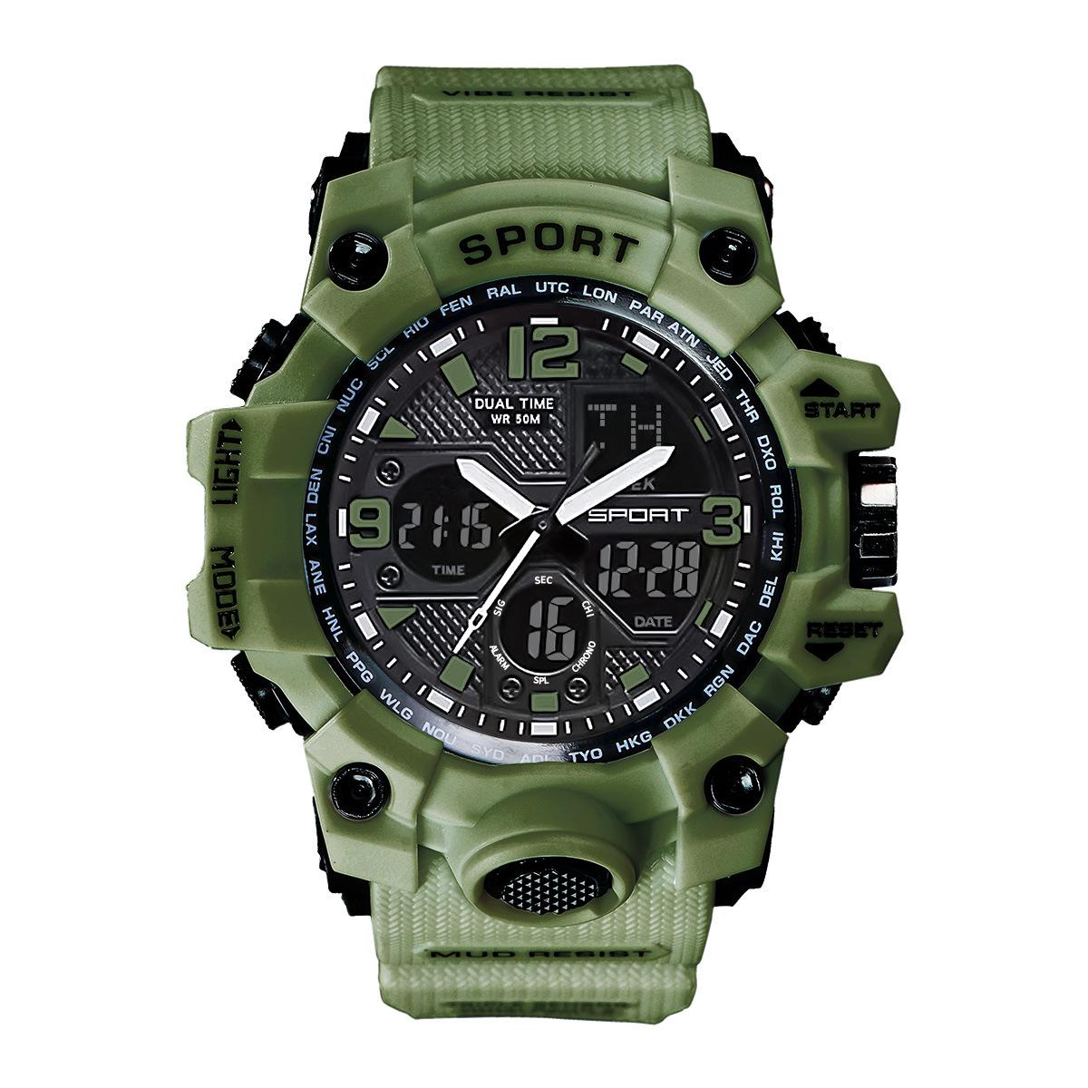 Watch Boys Sports Middle School Students Junior High School Students Cool Luminous Year Boys Electronic Watch зелений
Watch Boys Sports Middle School Students Junior High School Students Cool Luminous Year Boys Electronic Watch зелений