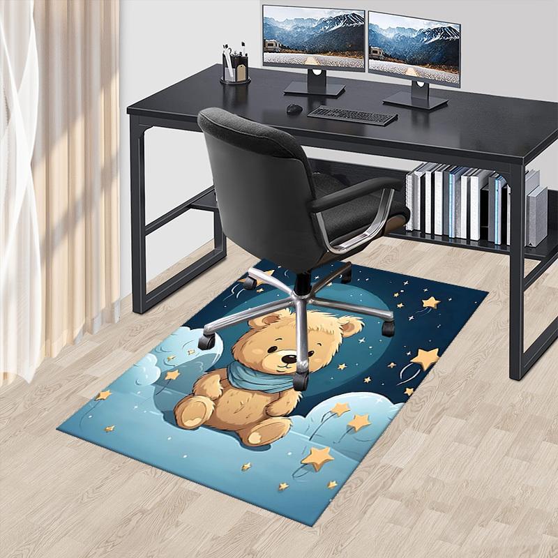 1pc Teddy Bear Starry Night Office Chair Mat - Anime Cartoon Design, Non-Slip Carpet for Home Decor, Seasonal Gift, Suitable for Office and Dormitory. 60cm by 90cm
1pc Teddy Bear Starry Night Office Chair Mat - Anime Cartoon Design, Non-Slip Carpet for Home Decor, Seasonal Gift, Suitable for Office and Dormitory. 60cm by 90cm