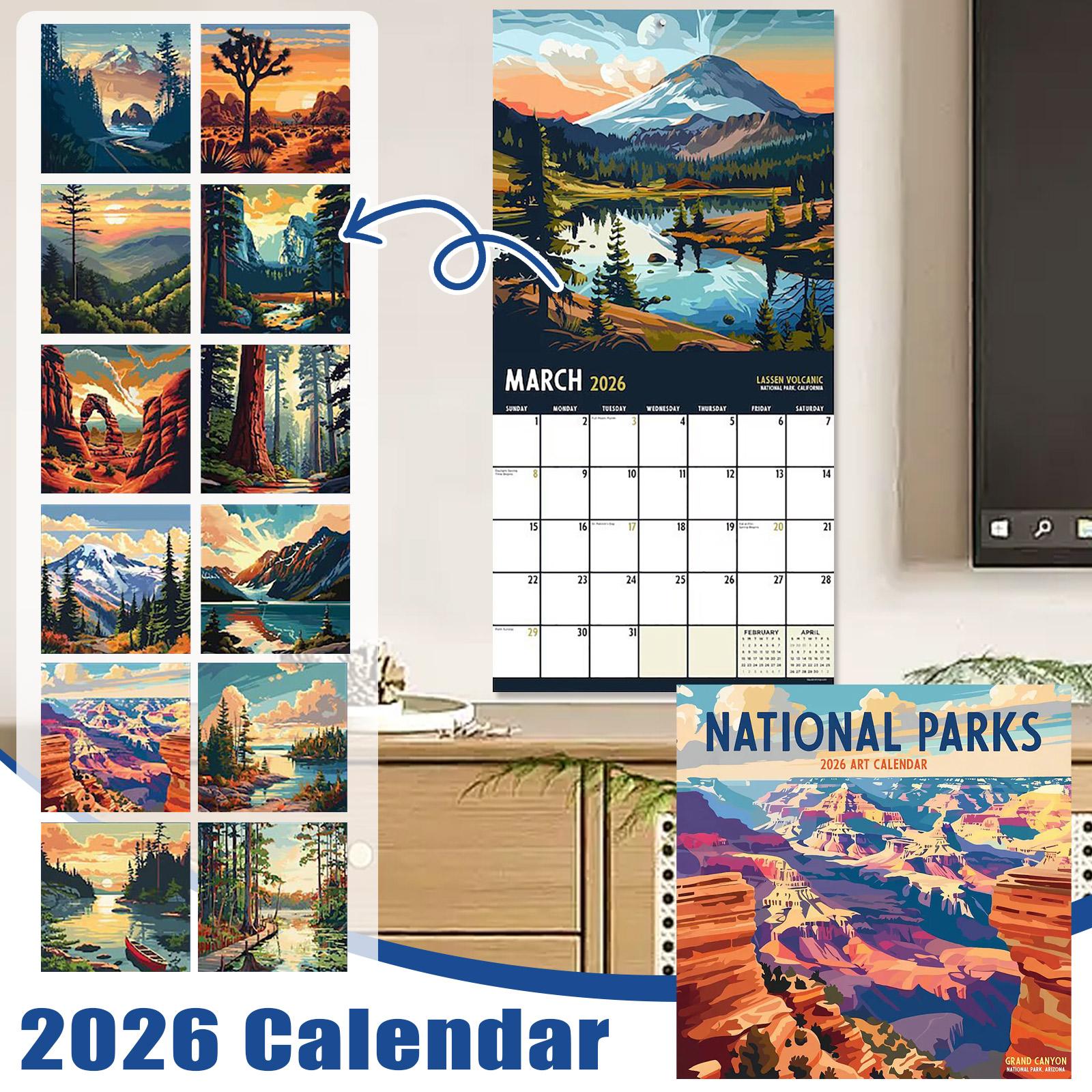 Parks-Art Wall Calendar - Vertical Monthly Wall Calendar Premium Paper For Home Organization One Size
Parks-Art Wall Calendar - Vertical Monthly Wall Calendar Premium Paper For Home Organization One Size