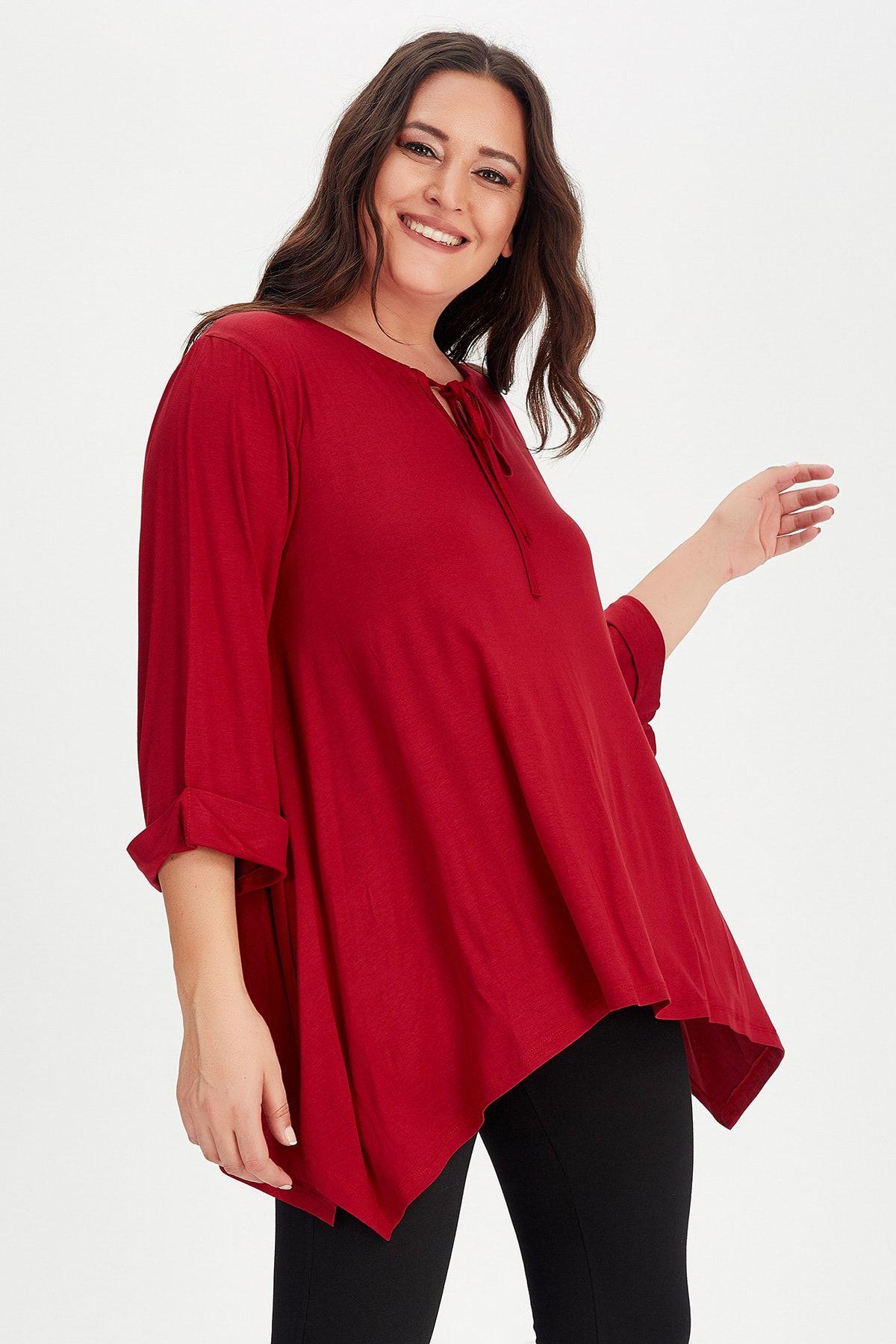 Women s Style Plus Size Tunic Burgundy Big Size Collar Lace Up Sleeve Fold Side Slit Tunic M/L
Women s Style Plus Size Tunic Burgundy Big Size Collar Lace Up Sleeve Fold Side Slit Tunic M/L