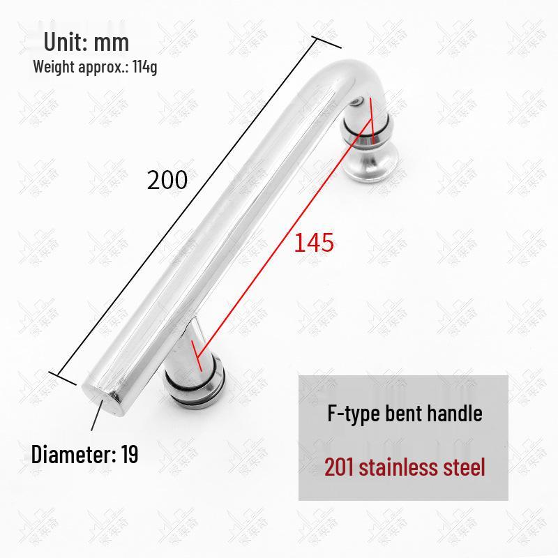 Stainless Steel F-Type Bathroom Glass Door Handle
Stainless Steel F-Type Bathroom Glass Door Handle