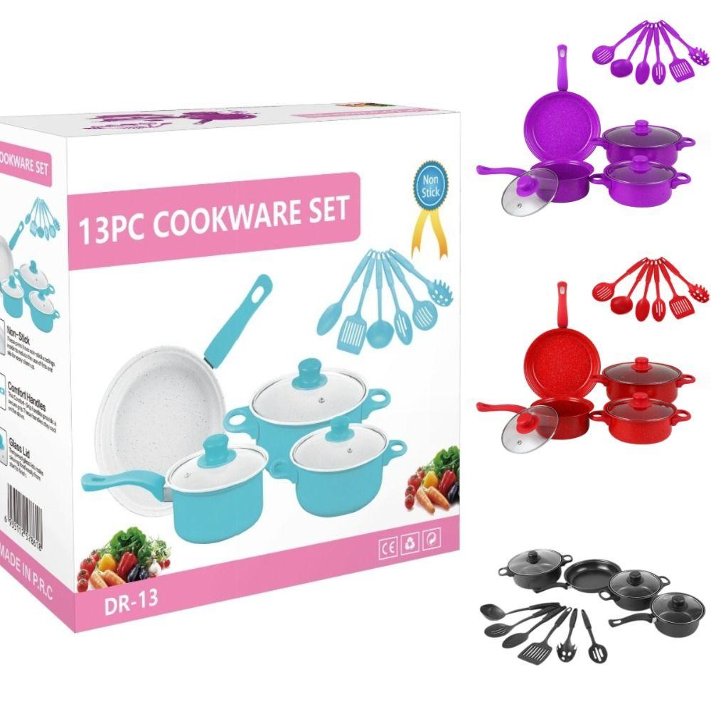 13pcs Multifunctional Cookware Set Maifanstone Cooking Set Durable Frying Pan Household синій
13pcs Multifunctional Cookware Set Maifanstone Cooking Set Durable Frying Pan Household синій