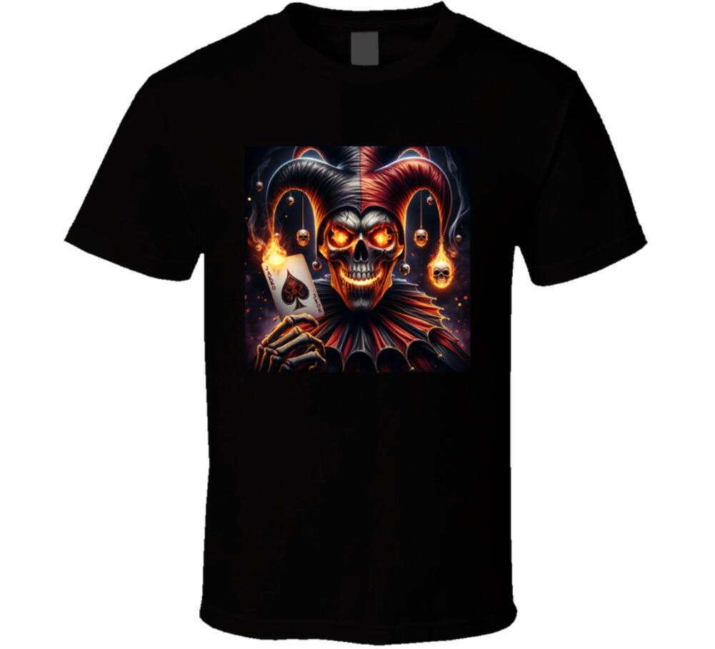 Dead Joker Skull Jester Playing Cards T Shirt 5XL різнокольоровий
Dead Joker Skull Jester Playing Cards T Shirt 5XL різнокольоровий