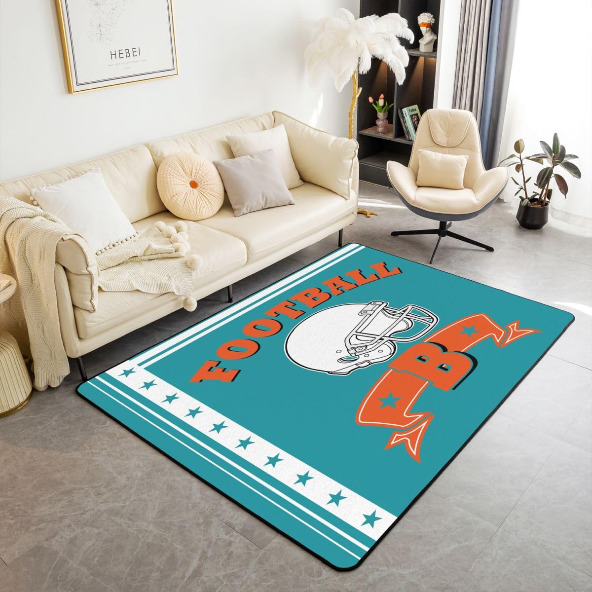 Erosebridal Football Living Room Rugs Green Rugby Football Area Rug 3X5 Personalized Initial R Carpet, Sports Decor Decorative Rug 160cm x 200cm
Erosebridal Football Living Room Rugs Green Rugby Football Area Rug 3X5 Personalized Initial R Carpet, Sports Decor Decorative Rug 160cm x 200cm