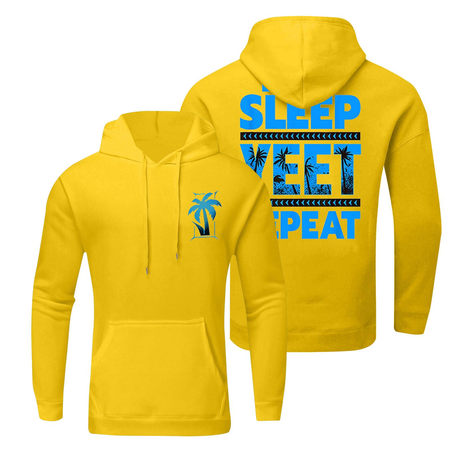 Весенняя мужская повседневная толстовка с капюшоном и свободными плечами с принтом XL жёлтый
Весенняя мужская повседневная толстовка с капюшоном и свободными плечами с принтом XL жёлтый