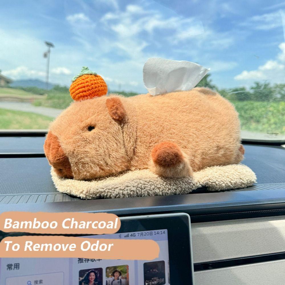 Cartoon Animal Car Tissue Box Capybara Plush Doll Auto Interior Backseat Tissue Holder Car Seat style 2
Cartoon Animal Car Tissue Box Capybara Plush Doll Auto Interior Backseat Tissue Holder Car Seat style 2