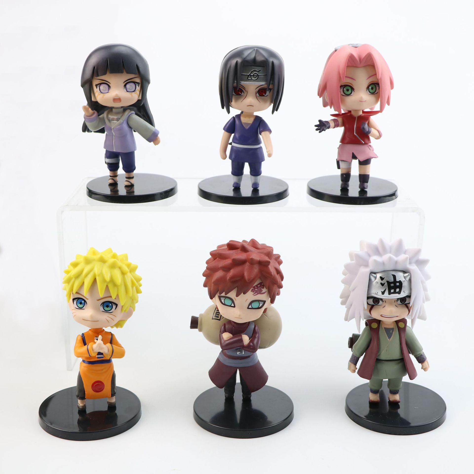 6 шт./компл. аниме фигурки ПВХ Q версия кукла Гаара Какаши украшения мультфильм Kawaii мальчик игрушка подарок ребенку
6 шт./компл. аниме фигурки ПВХ Q версия кукла Гаара Какаши украшения мультфильм Kawaii мальчик игрушка подарок ребенку