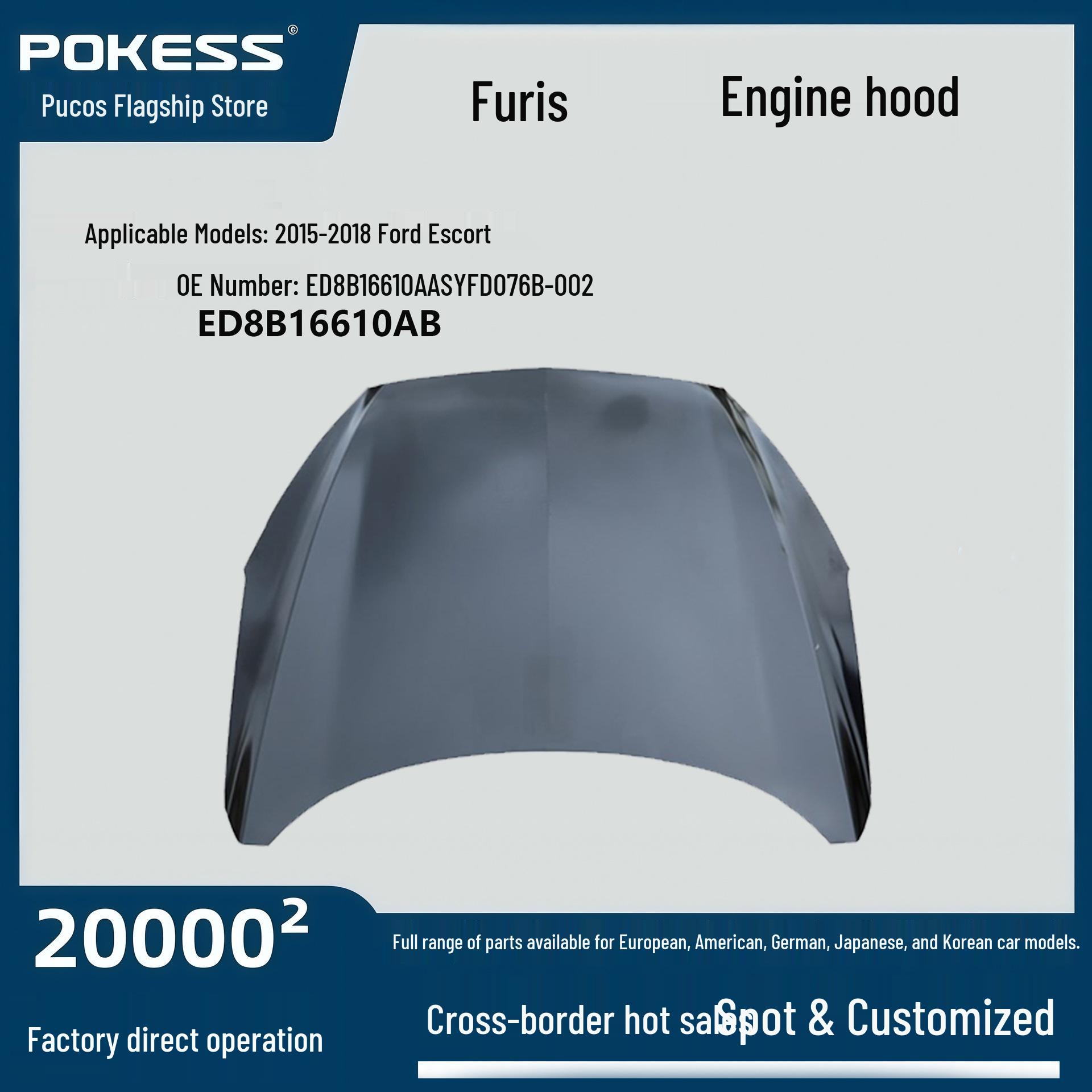 Ed8b16610aa Hood: Compatible with 15-18 Ford Escort CF Engine - Car Front Cover
Ed8b16610aa Hood: Compatible with 15-18 Ford Escort CF Engine - Car Front Cover