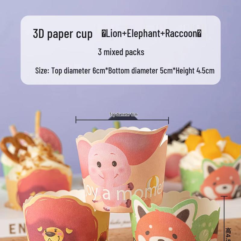 Miaojiayi Animal Theme Cupcake Liners & Wrappers Set
Miaojiayi Animal Theme Cupcake Liners & Wrappers Set